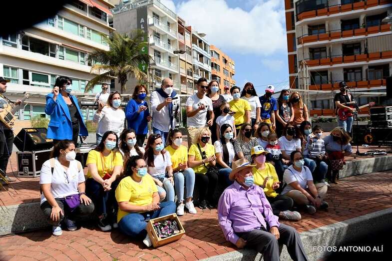 Momento del acto de Pequeño Valiente/Antonio Alí.